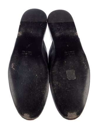 Gucci Web Accent Leather Sandals