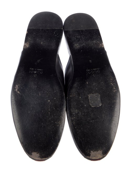 Gucci Web Accent Leather Sandals