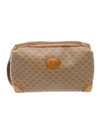 Gucci Women's coated canvas women's cosmetic bag