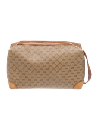Gucci Women's coated canvas women's cosmetic bag