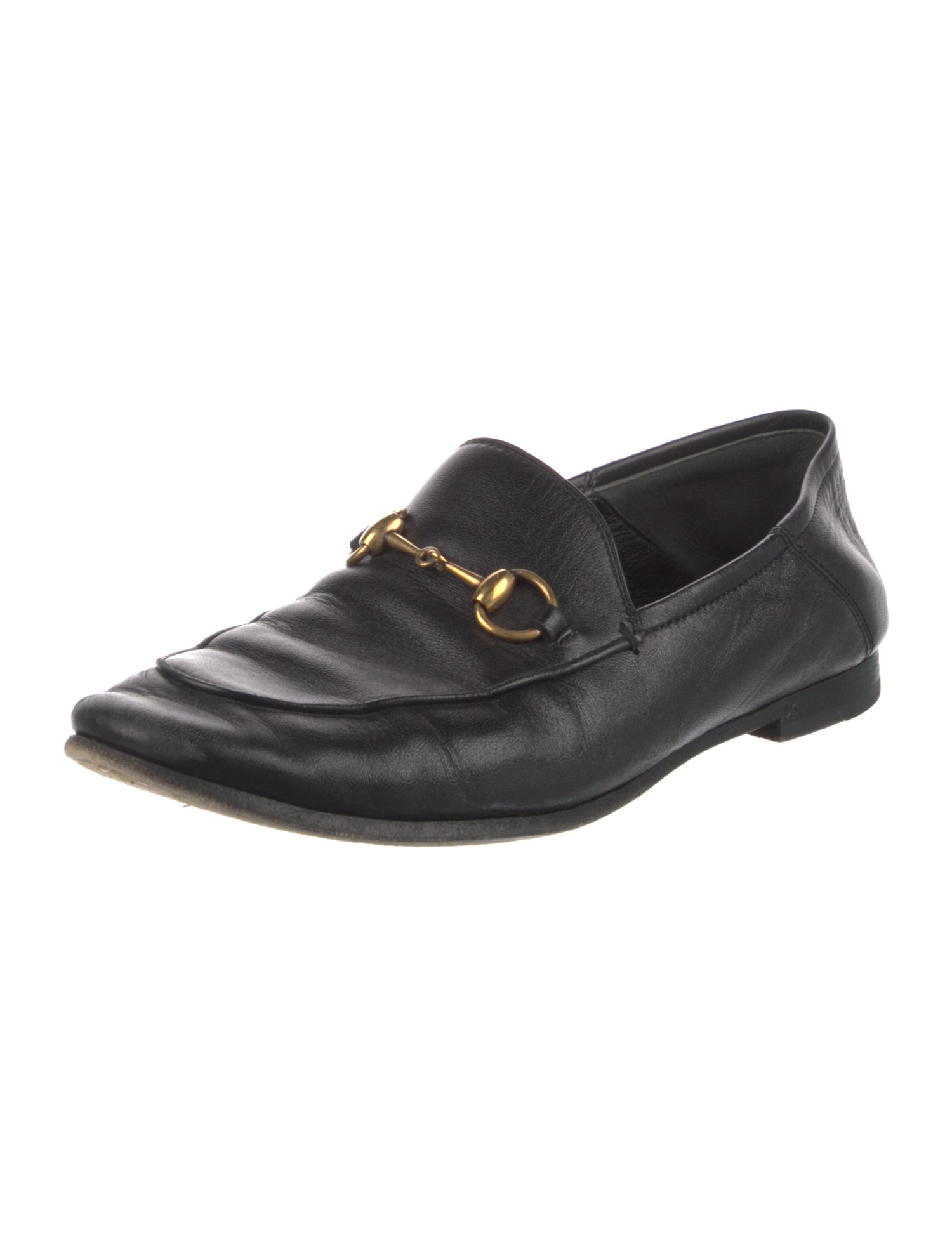 Gucci Horsebit Accent Leather Loafers