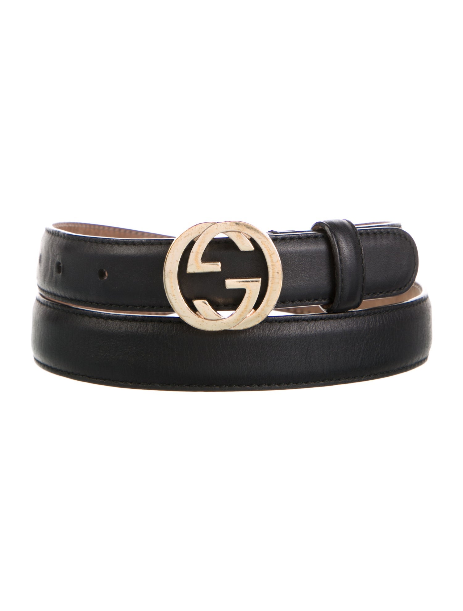 Gucci Interlocking G Logo Skinny Belt