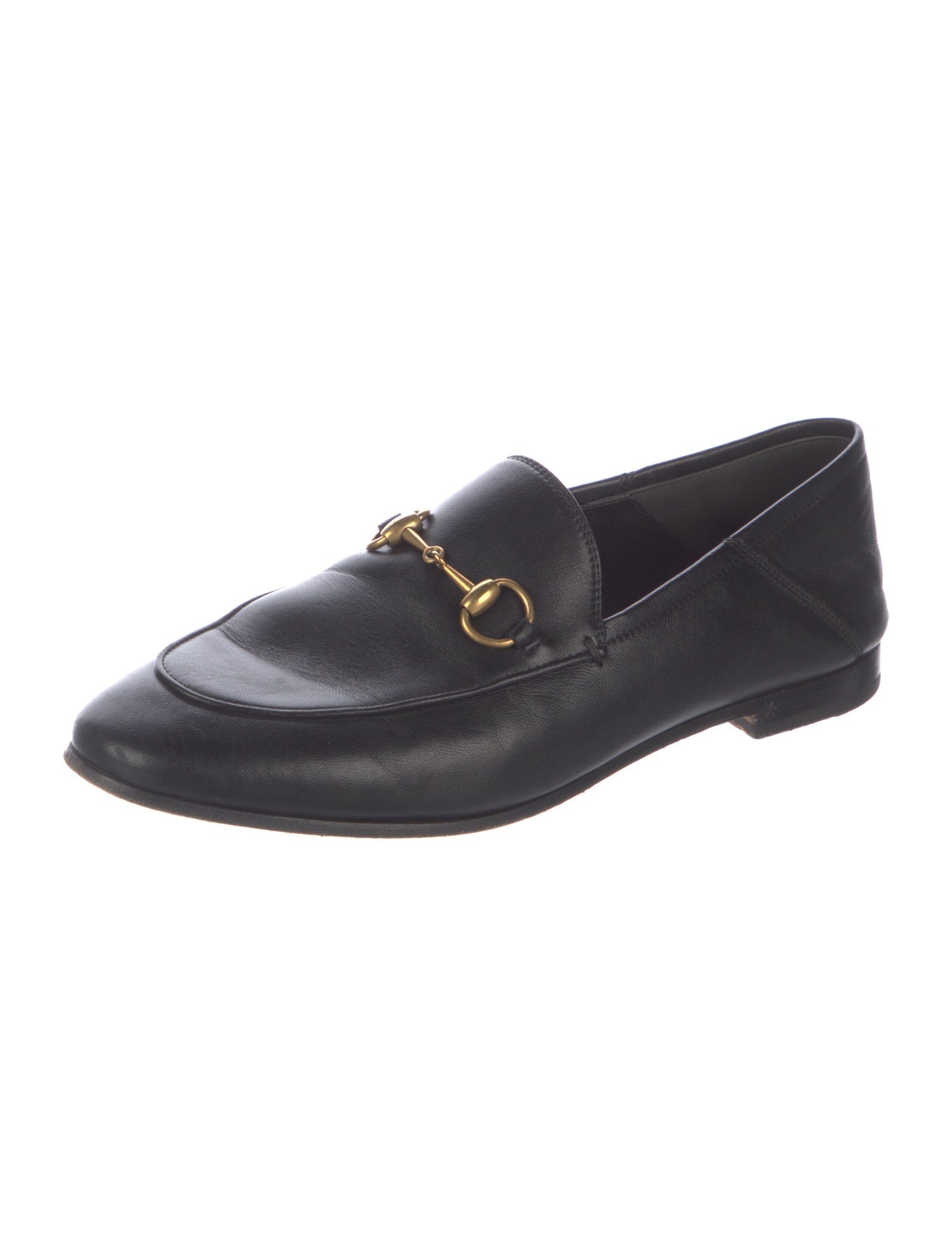 Gucci Horsebit Accent Leather Loafers