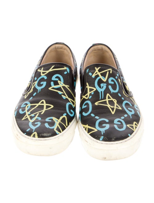 Gucci Leather Printed Sneakers