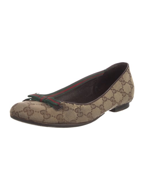 Gucci GG Canvas Canvas Ballet Flats