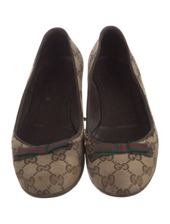 Gucci GG Canvas Canvas Ballet Flats