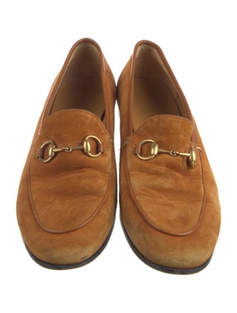 Gucci Horsebit Accent Suede Loafers