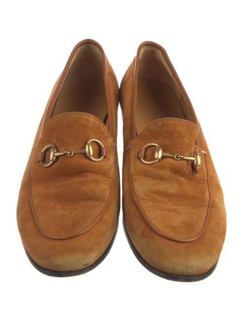 Gucci Horsebit Accent Suede Loafers