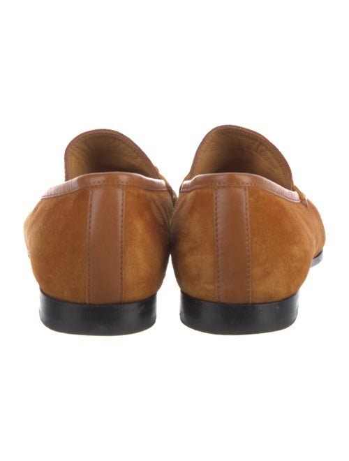 Gucci Horsebit Accent Suede Loafers