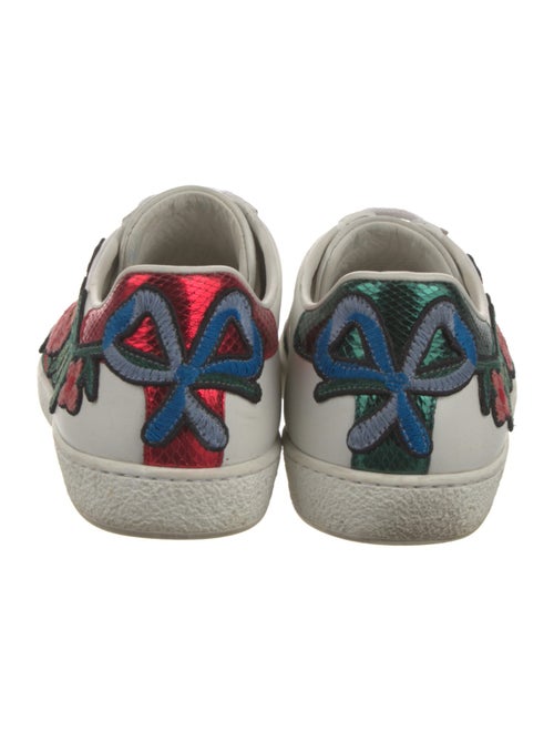 Gucci Web Accent Leather Sneakers