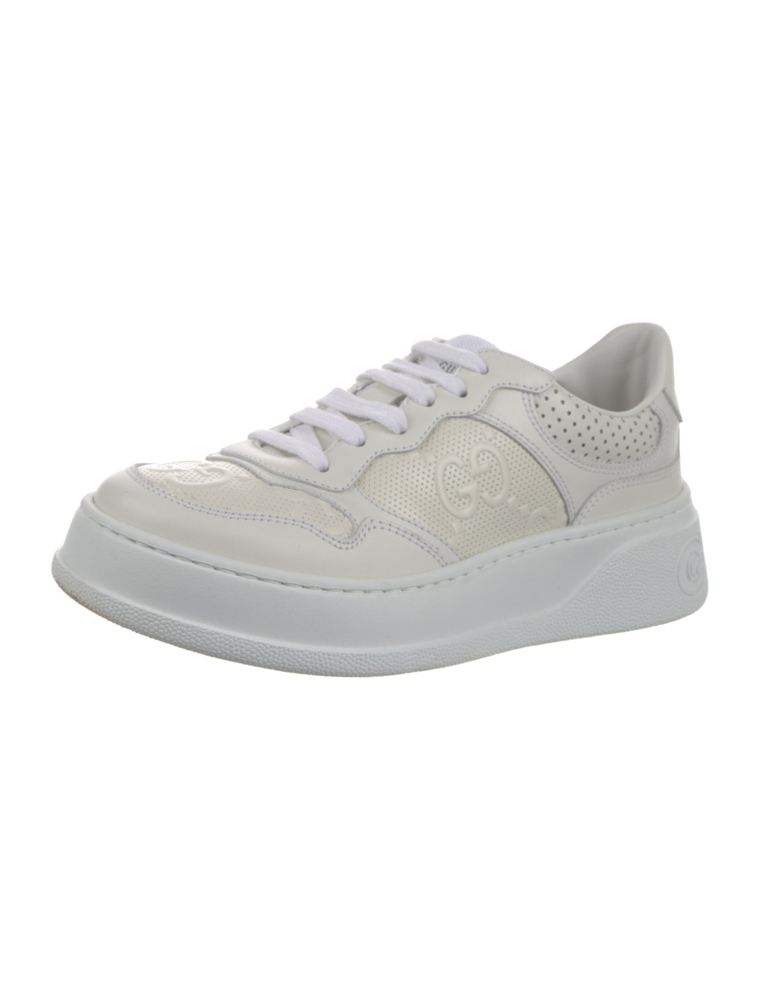 Gucci Interlocking G Logo Leather Sneakers