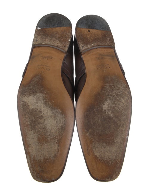 Gucci Interlocking G Logo Leather Dress Loafers