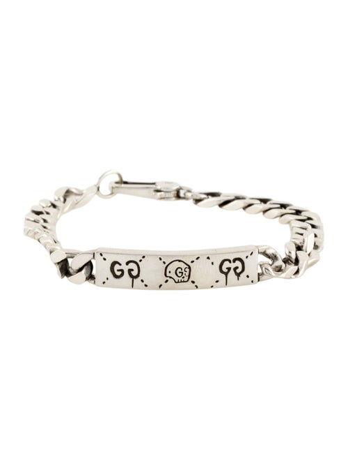 Gucci Ghost ID Plate Link Bracelet