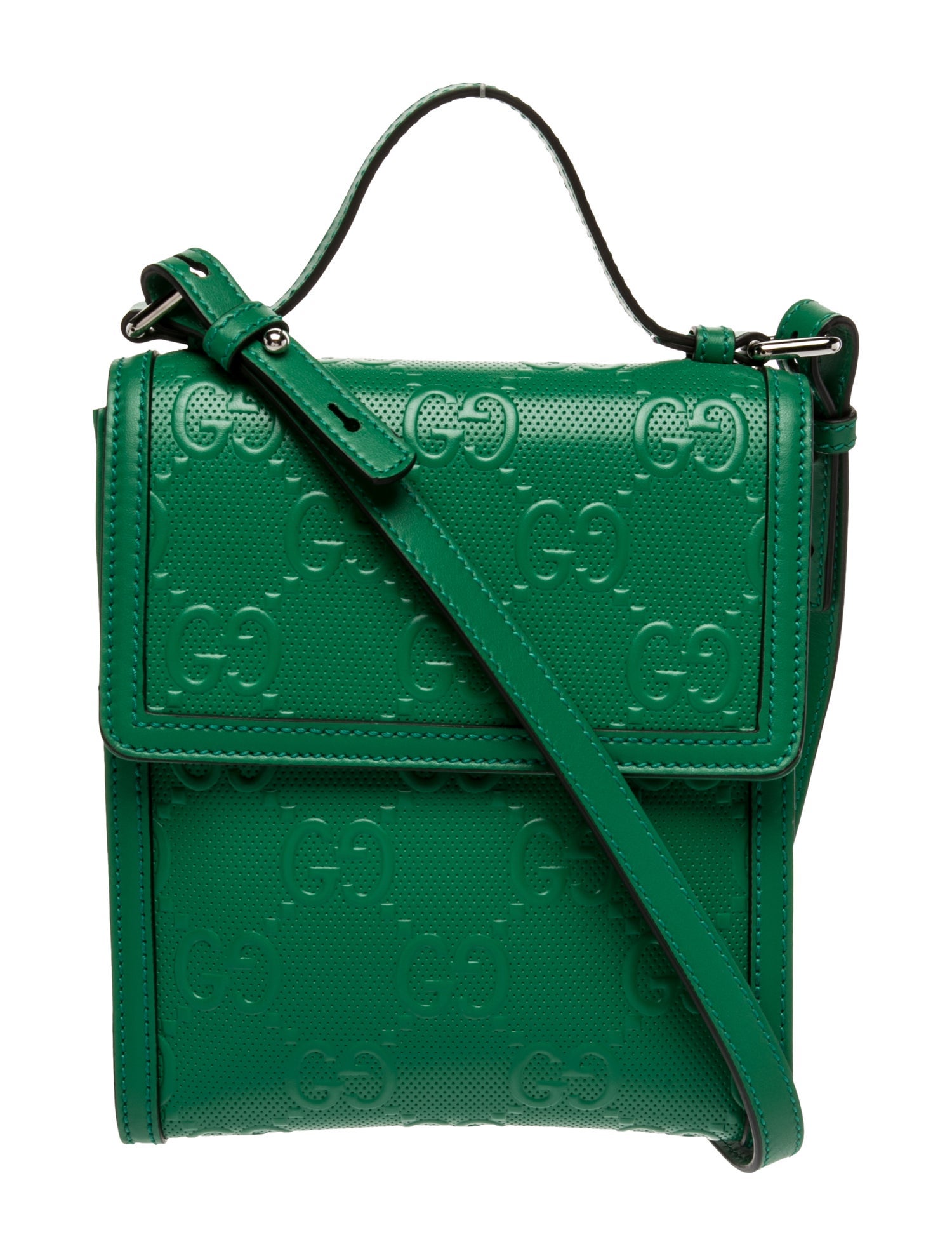 Gucci Leather Messenger Bag