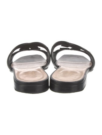 Gucci Interlocking G Logo Leather Slides