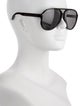 Gucci Web Accent Aviator Sunglasses