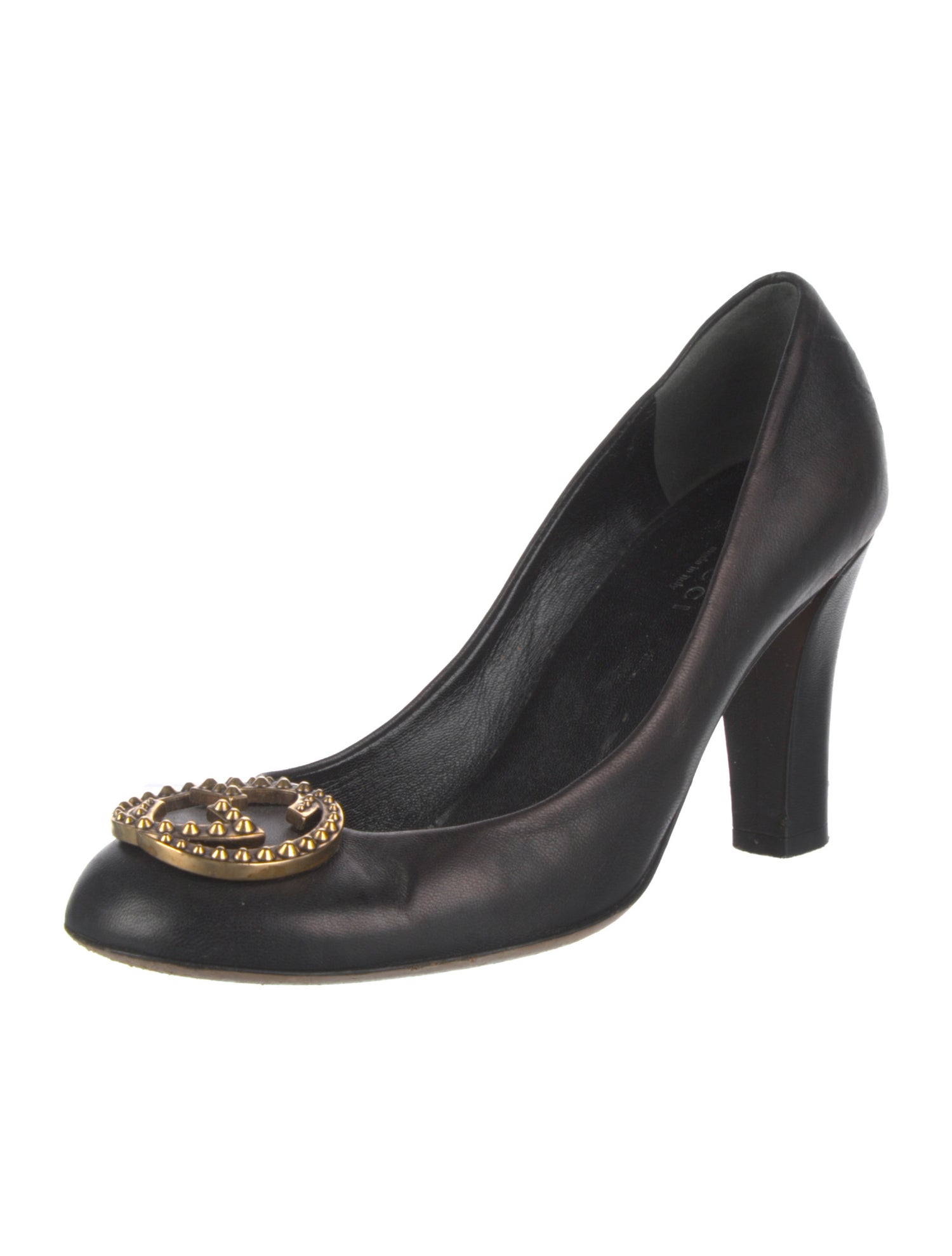 Gucci Interlocking G Logo Leather Pumps