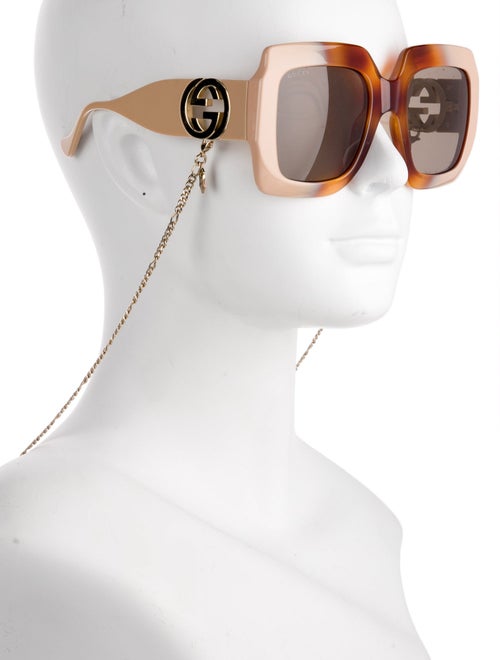 Gucci Interlocking G Logo Oversize Sunglasses