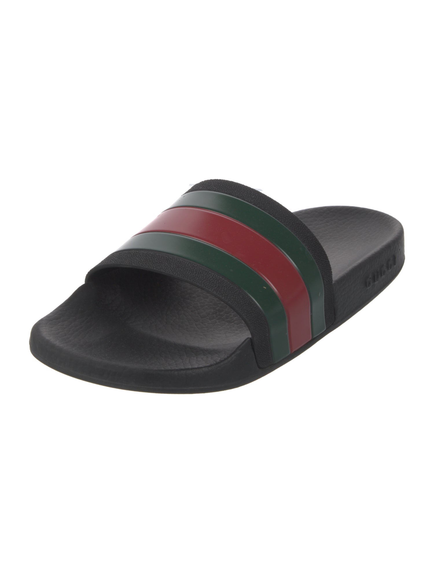 Gucci Web Accent Rubber Slides