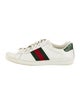 Gucci Web Accent Leather Sneakers