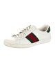 Gucci Web Accent Leather Sneakers