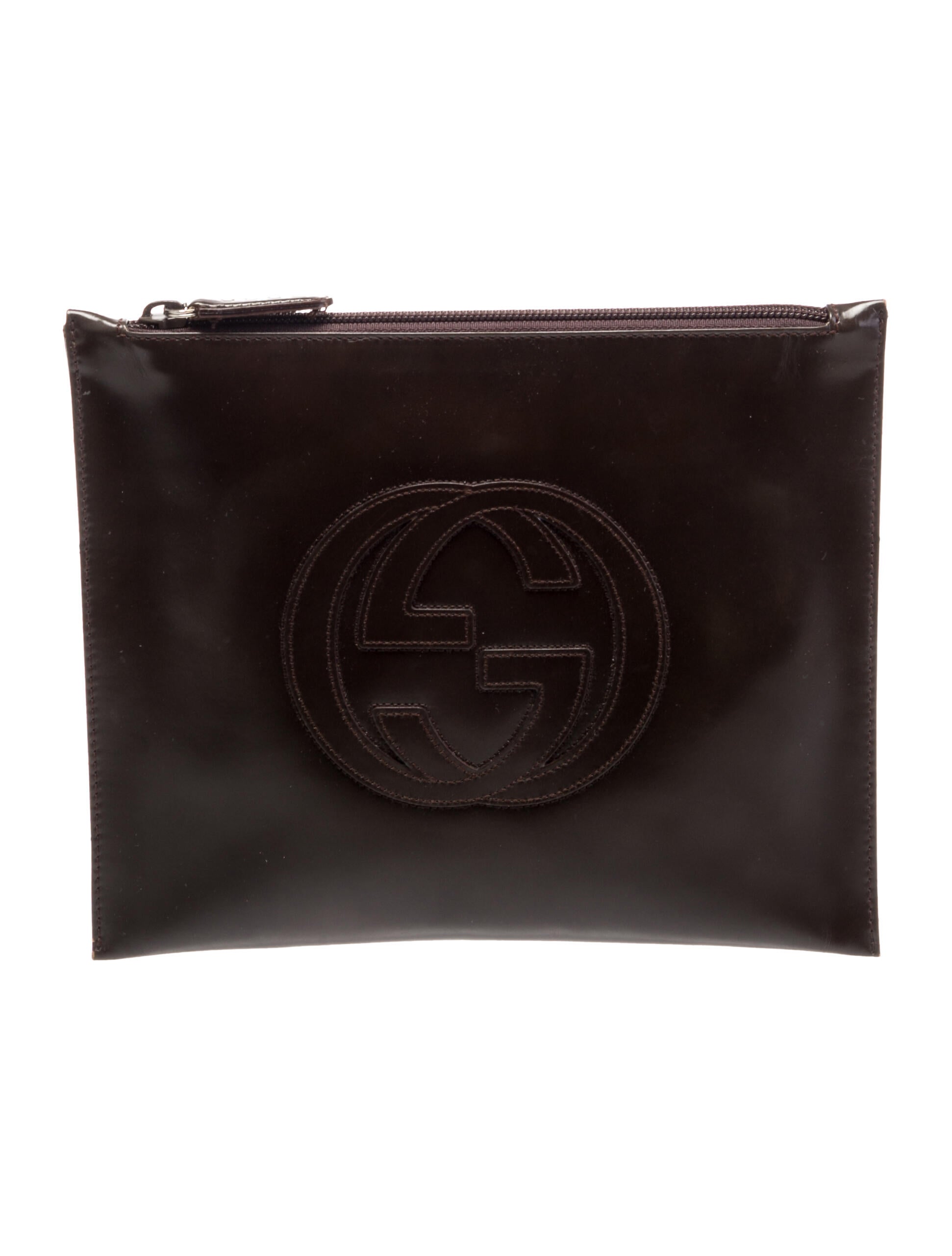 Gucci Interlocking G Tom Ford Plum Pouch
