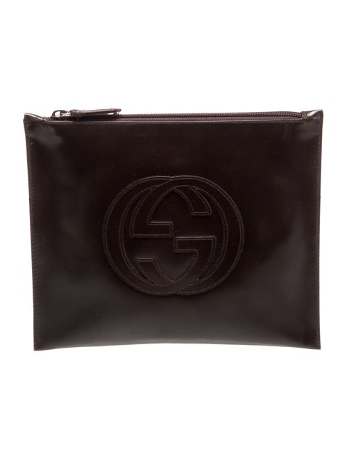 Gucci Interlocking G Tom Ford Plum Pouch