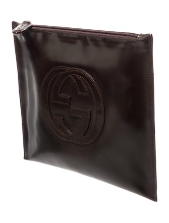 Gucci Interlocking G Tom Ford Plum Pouch