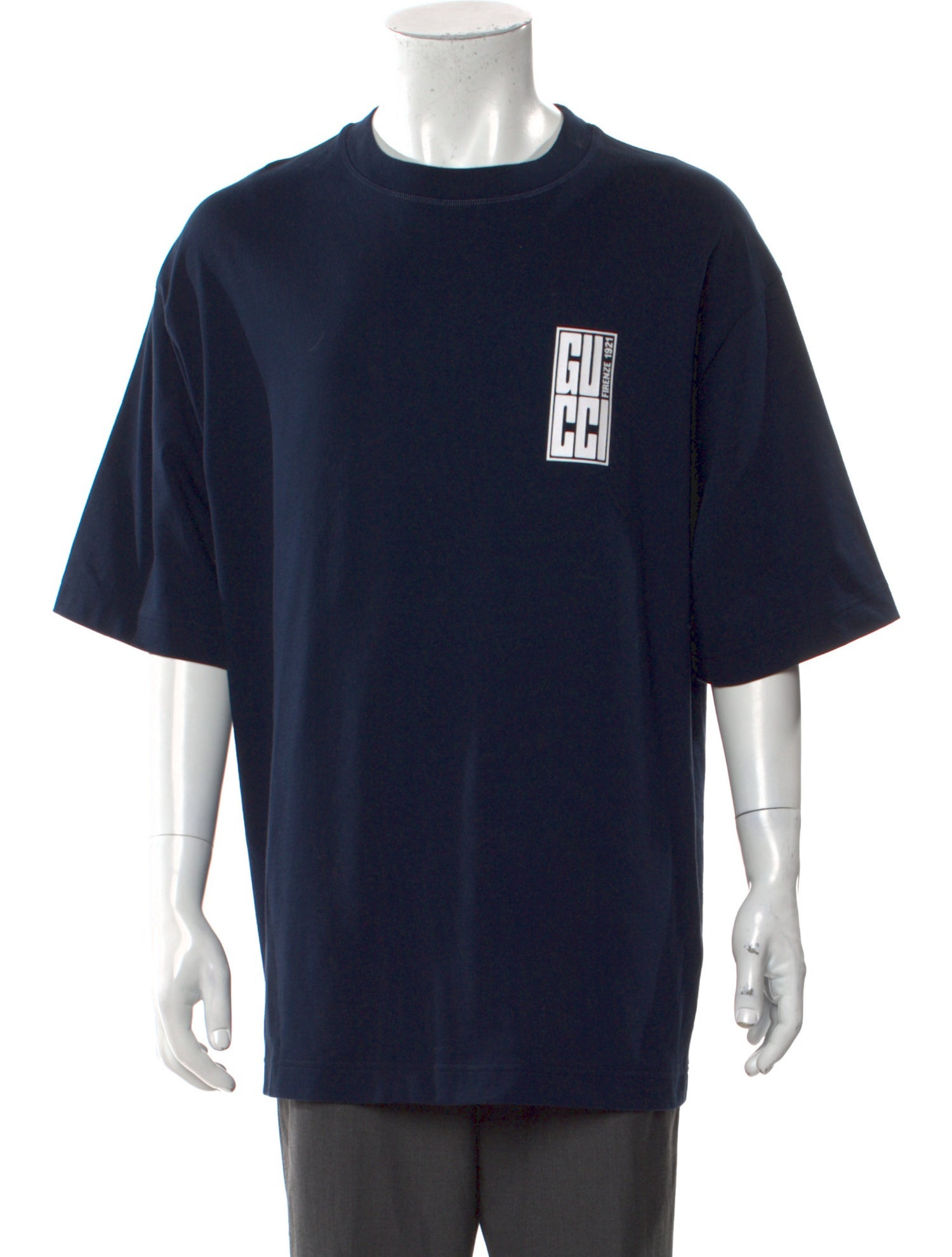 Gucci Web Accent Graphic Print T-Shirt w/ Tags