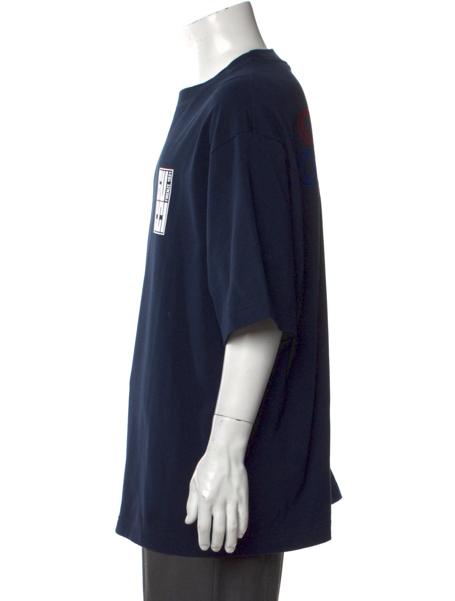 Gucci Web Accent Graphic Print T-Shirt w/ Tags