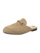 Gucci Horsebit Accent Raffia Mules