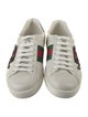 Gucci Web Accent Leather Sneakers