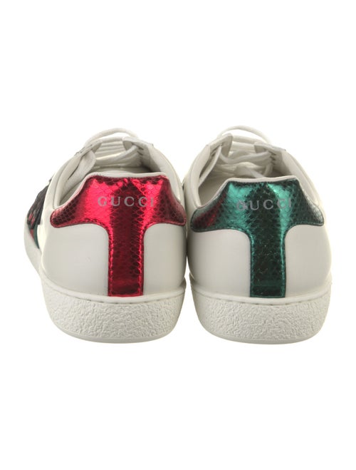 Gucci Web Accent Leather Sneakers
