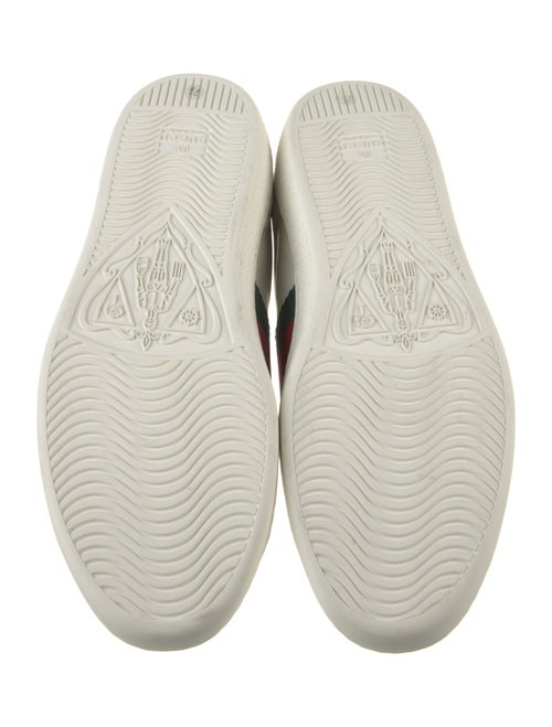 Gucci Web Accent Leather Sneakers