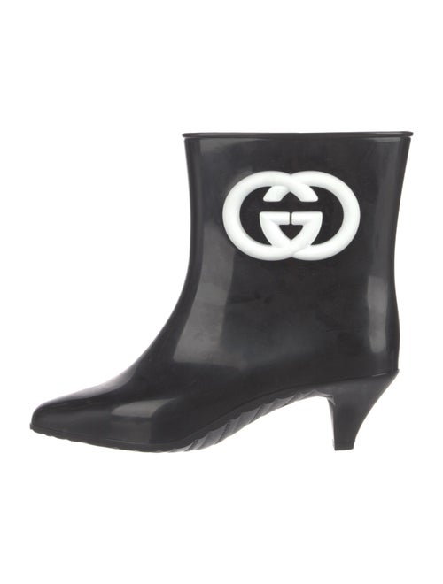 Gucci Interlocking G Logo Rubber Rain Boots w/ Tags