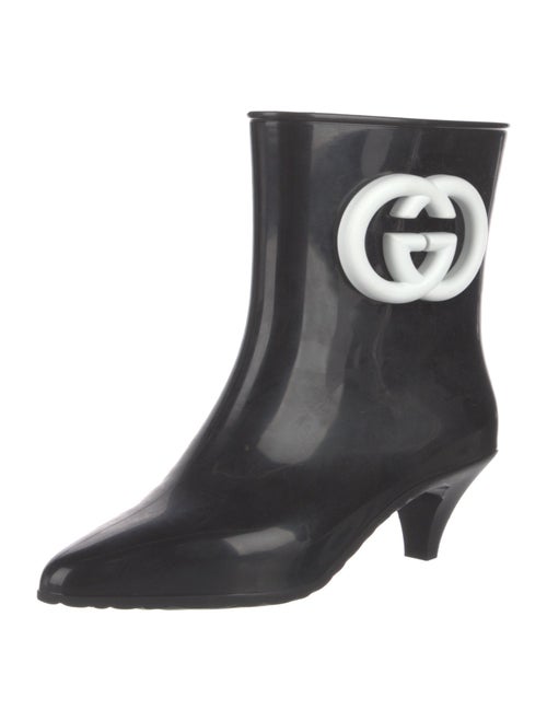 Gucci Interlocking G Logo Rubber Rain Boots w/ Tags