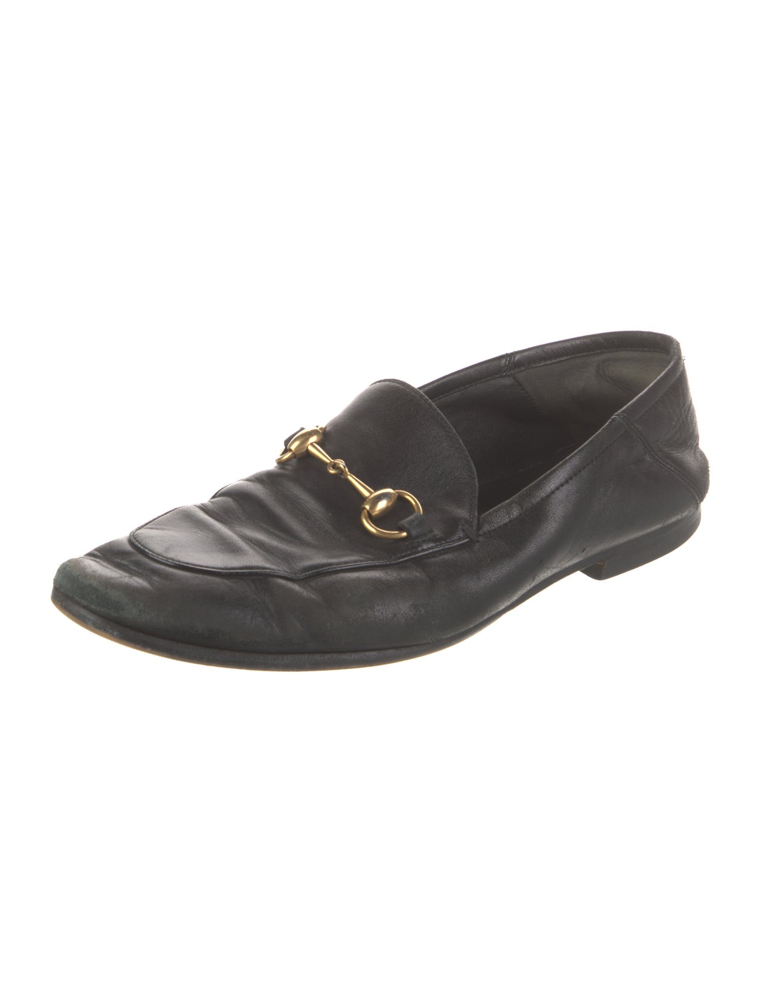 Gucci Horsebit Accent Leather Dress Loafers