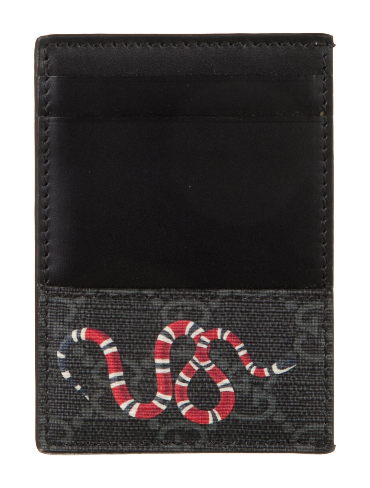 Gucci Kingsnake Card Case GG Supreme Card Holder