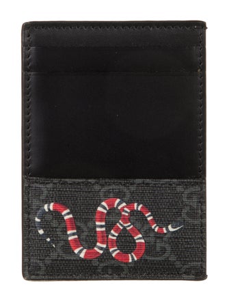 Gucci Kingsnake Card Case GG Supreme Card Holder