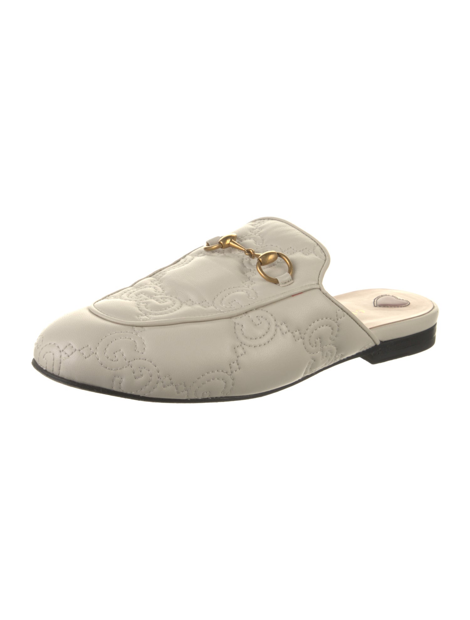 Gucci GG Logo Leather Mules