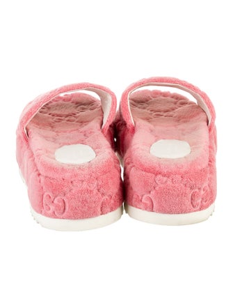Gucci GG Signature Terry Cloth Slides