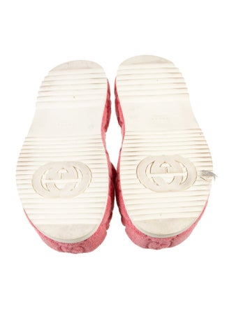 Gucci GG Signature Terry Cloth Slides