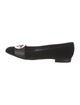 Gucci Web Accent Velvet Ballet Flats
