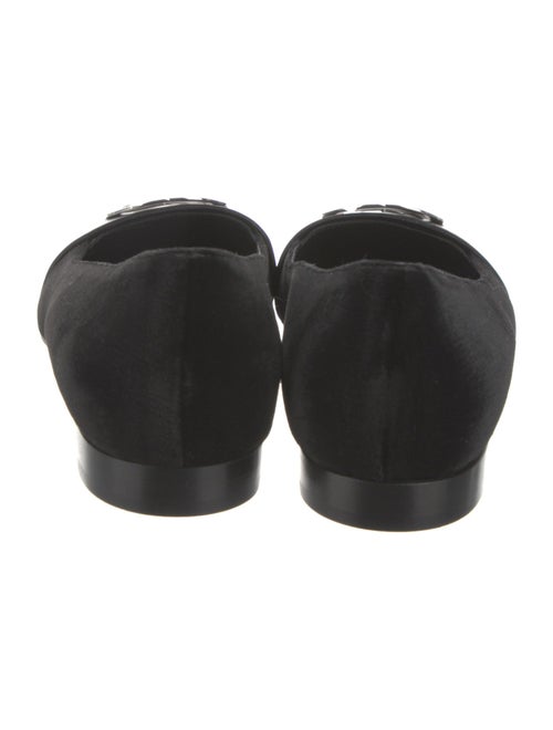 Gucci Web Accent Velvet Ballet Flats