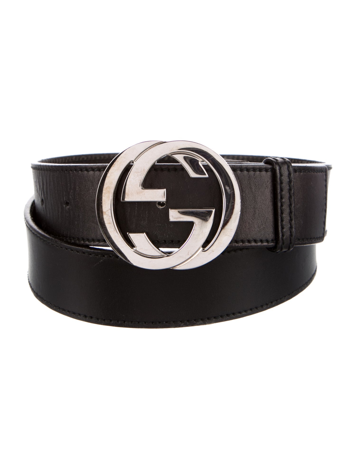 Gucci Interlocking G Logo Leather Belt Kit
