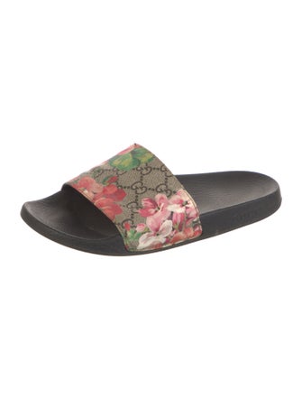 Gucci Blooms Print Slides
