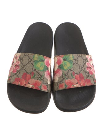 Gucci Blooms Print Slides