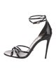 Gucci Double G Logo Patent Leather Sandals