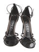 Gucci Double G Logo Patent Leather Sandals