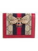 Gucci Queen Margaret Card Case GG Supreme Compact Wallet